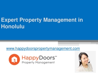 Expert Property Management in Honolulu - www.happydoorspropertymanagement.com