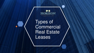 Different Types of Commercial Real Estate Leases