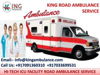 Ambulance Service in Bokaro and Dhanbad at Least Rate by King