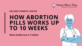 How Abortion Pills Works up to 10 Weeks - Abortion Pill Clinic In Tampa