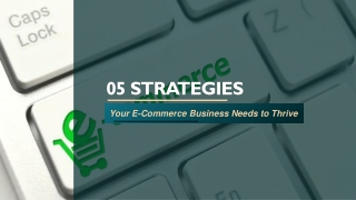 05 Effective Strategies for Your E-Commerce Business