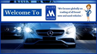 New Luxury Vehicles Import and Export