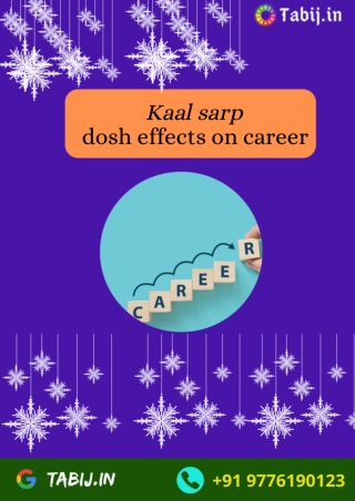 Kaal sarp dosh effects on career