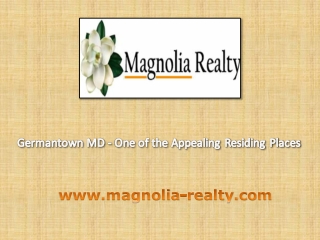 Germantown MD - One of the Appealing Residing Places