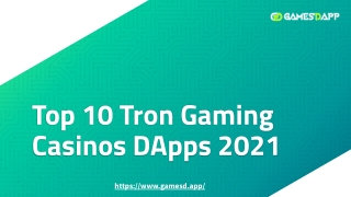 Build TRON Based Gaming Casinos DApps