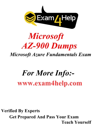 Pass Microsoft AZ-900 Exam in First Attempt Assured!
