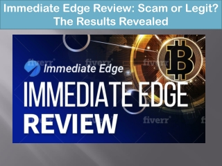 Immediate Edge Review: Scam or Legit? The Results Revealed