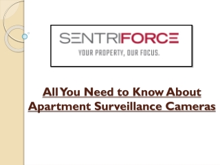 All You Need to Know About Apartment Surveillance Cameras