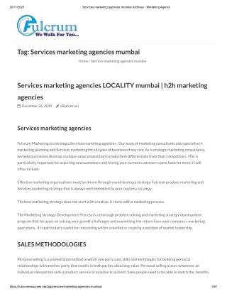 Services Marketing Agency in Mumbai