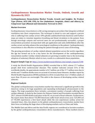 Cardiopulmonary Resuscitation Market Size, Insights, Dynamics and Key Players By 2023