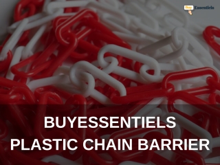 BuyEssentiels Plastic Chain Barrier