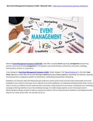 Best Event Management Company in Delhi– Maverick India