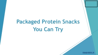 Packaged Protein Snacks You Can Try