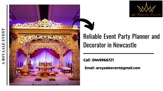 Reliable Event Party Planner and Decorator in Newcastle and Sydney