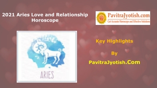 2021 Aries Love and Relationship Horoscope