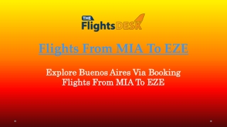 Flights From MIA To EZE