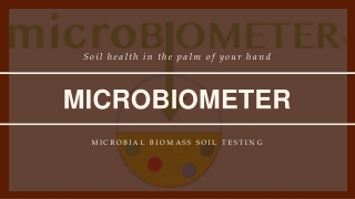 Microbial Biomass Soil Testing Kits