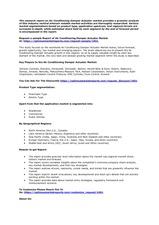 Air Conditioning Damper Actuator Market Improvement, Orientation and Forecast to (2020-2025)