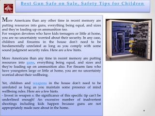 Gun safe on sale