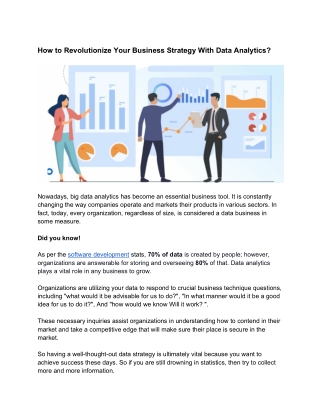 How to Revolutionize Your Business Strategy With Data Analytics?