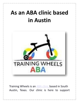 As an ABA clinic based in Austin