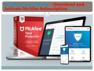 McAfee.com/activate - Download and Activate McAfee Subscription