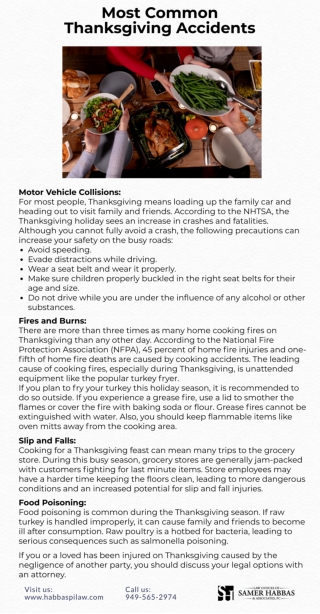 Most Common Thanksgiving Accidents