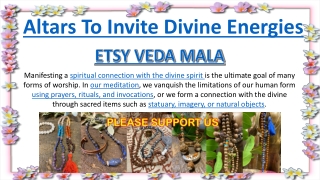 Altars To Invite Divine Energies