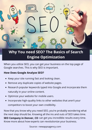 Why You need SEO? The Basics of Search Engine Optimization