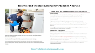 Best Emergency Plumber nearby Kansas City