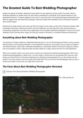 10 Sites to Help You Become an Expert in elopement photography