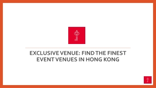 Best private party venue hong kong