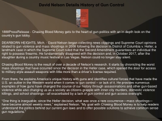 David Nelson Details History of Gun Control