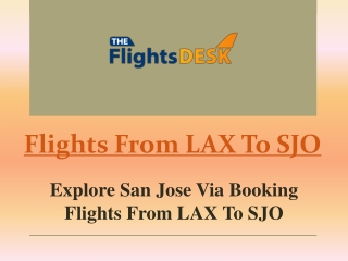 Flights From LAX To SJO