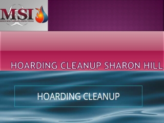 Hoarding Cleanup Sharon Hill