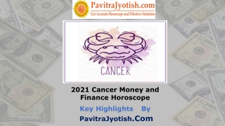 2021 Cancer Money and Finance Horoscope