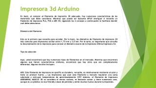 Impresora 3d Arduino