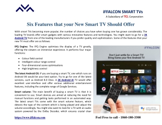 Six Features that your New Smart TV Should Offer