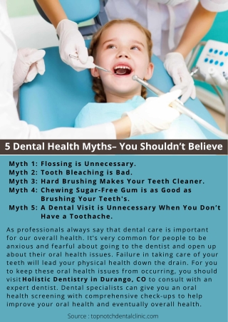 7 Dental Health Myths – You Shouldn’t Believe