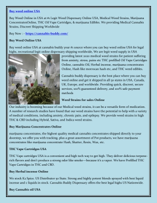 Buy weed online USA