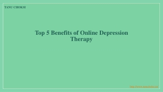 Top 5 Benefits of Online Depression Therapy