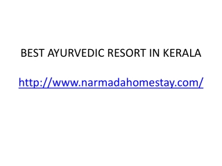 Best ayurvedic resort in kerala