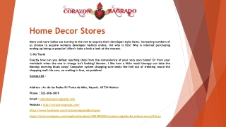 Home Decor Stores