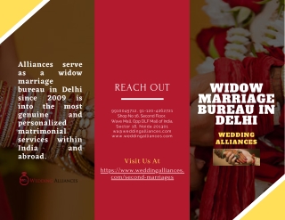 One of The Best Widow Marriage Bureau in Delhi