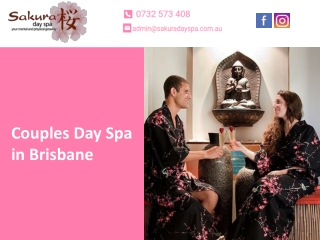 Couples Day Spa in Brisbane