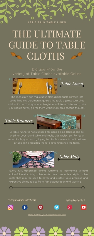 THE ULTIMATE GUIDE TO TABLE CLOTHS