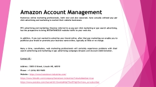 Amazon Account Management