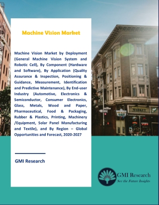 Machine Vision Market Forecast Report 2020 – 2027 – Top Key Players Analysis