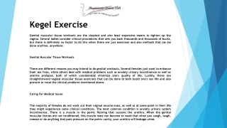 Kegel Exercise