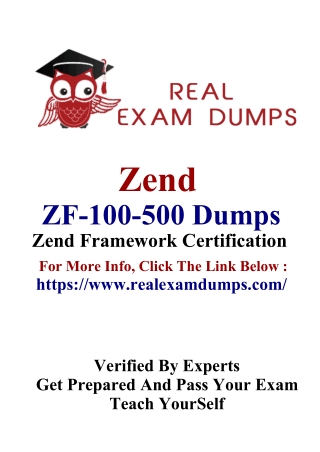 Zend ZF-100-500 Study Material - RealExamDumps